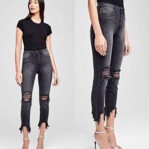 L’agence High Line High Rise Skinny Jean Night Destruction Women’s Size 24